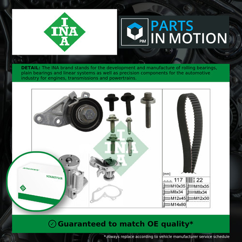 Timing belt water pump kit - &,