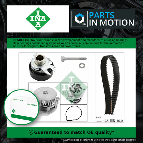 Timing belt water pump kit - belt,