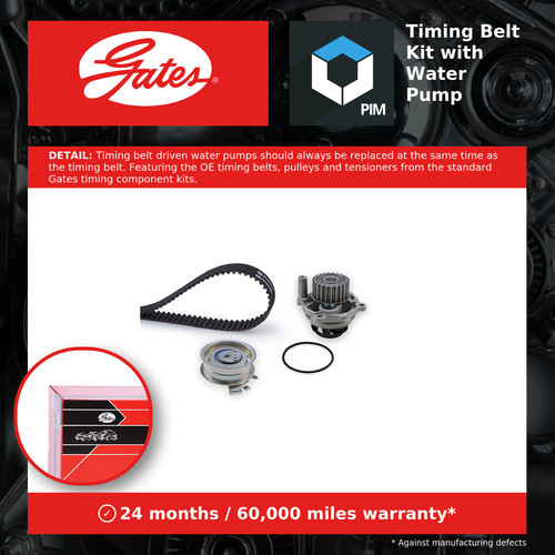 Timing belt water pump kit - belt, &