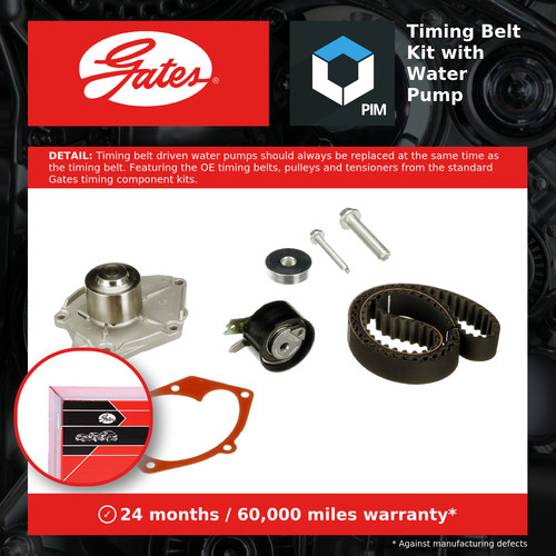Timing belt water - belt, kit