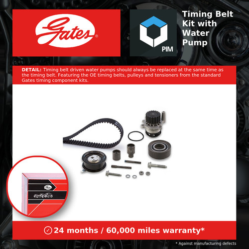 Timing belt water pump kit - belt,