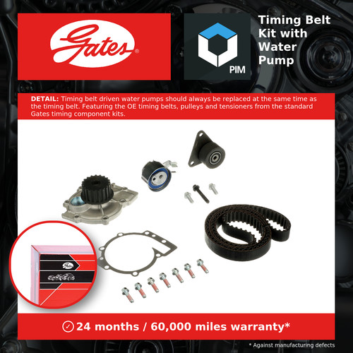 Timing belt water pump kit - timing,