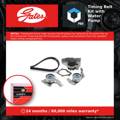 Timing belt water pump kit - belt,