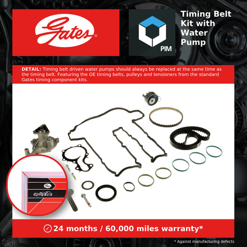 Timing belt water pump kit - timing,