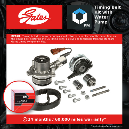 Timing belt water pump kit - timing,